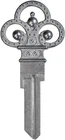 Forged Key Shapes, Skeleton - House Blank, KW1/11, (B303K) New. Price: $13.14.