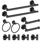 Bathroom Hardware Set Black 10 Pieces, Towel Bar Matte Stainless St... New. Price: $93.32.