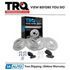 Trq Front & Rear Performance Drilled Slotted Rotor Ceramic Brake Pad Kit New. Price: $204.95.