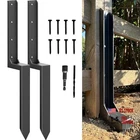Ironbabe Fence Post Repair Kit One-piece AS1-2PACK 35.18X7.06X3.18" Black New. Price: $105.50.