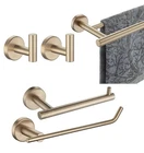 Jqk 5-PIECE Bathroom Hardware Set Champagne Bronze Wall Mount Towel Bar Tp Holde New. Price: $99.99.