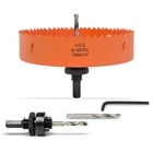 Vikiton 6-1/4" Bi-metal Hole Saw With Arbor Drill Bit For Wood & Metal, Orange New. Price: $36.99.