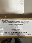 Signature Hardware Black Ceramic Knob Set For Rim Lock 90001BPC Used. Price: $15.75.