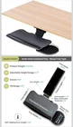 Fersgo Under Desk Keyboard Tray, 20" X 11" + 17.75" Track One Knob Control New. Price: $70.99.