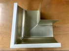 Quality Aluminum 5" 90 Degree Outside Corner Gutter Mitre Herringbone New. Price: $14.00.