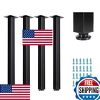 Wuhuangkaka 30" Square Metal Legs, Adjustable, Heavy Duty, Diy Furniture New. Price: $84.07.