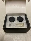 Saliseng Matt Black Kitchen Cabinet Knob, 2 Pack Solid Brass Pulls, 1-1/10 Open. Price: $11.64.