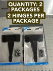 2-PACK National Hardware N881-920 Black Steel Ornamental Reversible T-hinge 8" New. Price: $23.67.