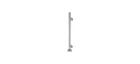 Brushed Stainless Steel 36" Tall Round End Post Kit With Square Clamps New. Price: $712.82.