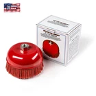 6" Cup Brush, Nylon Filament, 5/8"-11 Thread, 2500 Max.rpm New. Price: $28.03.
