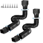 Rodnsurw Pack Flexible Rain Gutter Downspout 116 Inches, 2PCS Black New. Price: $40.33.