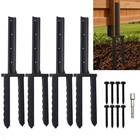 Axwhys Fence Post Repair Kit 4 PACK30 Heavy Duty Stake Spike Black New. Price: $100.96.