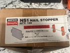 Simpson NS1 Nail Stopper New Inbox Package Of 100. Price: $40.00.
