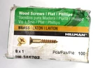 Hillman Wood Screws Brass Coarse Thread Flat Head Phillips No X 1" 385702 New. Price: $14.29.