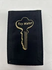 Hy-ko KC168 Stick-on Key Wallet, 4" X 2.5 Black Open. Price: $10.00.