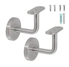 Wall Mount Staircase Handrail Brackets W/base Flange Cover For Flat Surface Squa New. Price: $29.47.