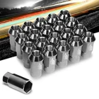 J2 Aluminum Silver Open Knurled End Acorn M12 X 1.50 24MM OD/44MM Lug Nuts New. Price: $49.99.
