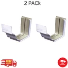5 In. 30 White Aluminum Slip Joint Gutter Connector Made From High-quality Use New. Price: $11.86.