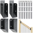 Aecxm 201 Stainless Steel 2" 4" (1 Actual) Deck Railing 35 Stair New. Price: $59.01.