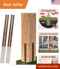 Pack 4 Easy Fence Repair Kit To Fix 2 Broken Wood Posts, Quick And Si... New. Price: $59.99.