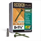 Hillman Deck Plus No. 1-5/8 In. Green Star Flat Head Exterior Screws New. Price: $32.08.