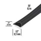 M-d Building Products 68668 Black Silicone Gasketing Door Seal 1/2 In. X 20 Ft. New. Price: $26.07.