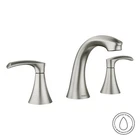 Moen 84138SRN Graeden 2-HANDLE Widespread Bathroom Sink Faucet Brushed Nickel Open. Price: $119.99.