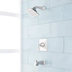 Signature Hardware 449949 Vilamonte Tub Shower Head Trim Package Brushed Nickel Open. Price: $106.89.