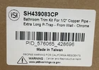 Signature Hardware SH439083CP Bathroom Trim Kit For 1/2" Copper Pipe - *read* Open. Price: $35.99.