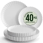 Earthrends Scalloped Paper Plate Combo 20/20 - Snow New. Price: $20.99.