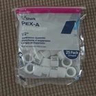Sharkbite Pex-a Expansion Sleeves 1/2" Plastic Per Packs UA23102A25 New. Price: $5.00.