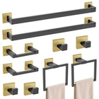 Turs 10-PIECE Bathroom Hardware Accessories Set Black&gold Towel Bar Holder S... New. Price: $101.68.