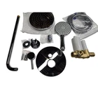 Signature Hardware 416164 Lattimore Rainfall Shower System With Rough -chrome Open. Price: $285.90.