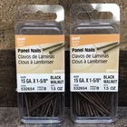 Hillman 532654 Panel Nails 15 Ga X 1-5/8" Black Walnut *lot Of (2) 1.5 Oz Packs* Open. Price: $16.95.