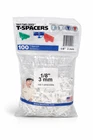 Tavy 1/8 In (3MM) White T-shaped Tile Spacers Plastic 100 Pack Open. Price: $7.99.