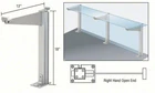Satin Anodized 18" High Right Hand Open End Design Series Partition Post With New. Price: $215.34.