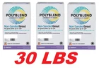 Custom Building PBG38110 Polyblend Non-sanded Grout, Bright White, 30 Lbs New. Price: $34.98.
