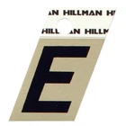 Hillman 1.5 In. Black Aluminum Self-adhesive Letter Pc (6-PACK) New. Price: $7.79.