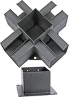 Antsky 6X6(5.5X5.5) Stainless Steel 5-WAY Corner Brackets 1 Flange Anchor Base New. Price: $238.99.