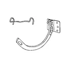 Amerimax CCS105 Gutter Shank & Circle #10 Combo Hanger, Half Round, Galvanized, New. Price: $28.51.