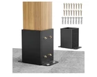Spaceeup 6X6 Post 2 Pcs, Inner Size 5.6"X5.6" Deck Base, Heavy Duty Open. Price: $19.79.