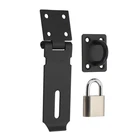 Alise Door Hasp Latch With PADLOCK,4 Sus 304 Inch-lock Set, Black New. Price: $23.29.