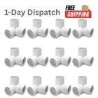 Qwork 12 Pack 1/2" 3 Way Pvc Fitting Elbow Furniture Grade White New. Price: $16.55.