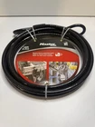 Master Lock 15' X 3/8" Heavy Duty Braided Steel Looped Cable Safety Security New. Price: $24.99.
