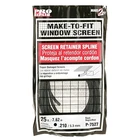 Prime-line 7527 Screen Retainer Spline, .210-IN, 25-FT, Black New. Price: $11.69.