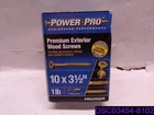 Qty = Lbs (4 Boxes Lb): Hillman Exterior Wood Screws 10 3-1/2" P/n 48603 New. Price: $47.95.