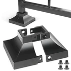 1 Pcs Post Aluminum Deck Base Cover, Black New. Price: $30.95.