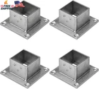 Pcs 2" Square Post Flange Base, 304 Stainless Steel Deck Rail Mount Bracket Fo New. Price: $47.40.