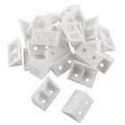 Jcbiz 24PCS 20X32MM White Shape Bracket Plastic Furniture Corner New. Price: $17.99.