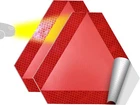 Slow Moving Vehicle Sign 2 Pack 7" X 8" Diamond Grade Reflective New. Price: $9.81.